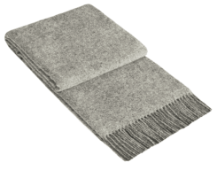 Throw Rug 100% Wool -  Grey