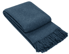 Throw Rug 100% Wool - Navy