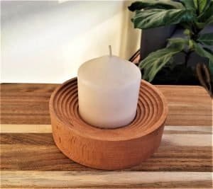 Decorative Wooden Candle Holder
