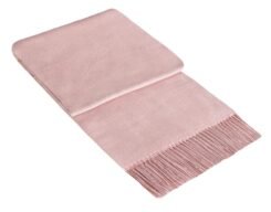 Throw Blanket Merino Wool Blend - Blush