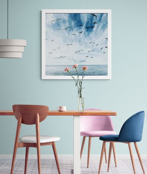 Flock of Birds Over the Ocean - Image 2