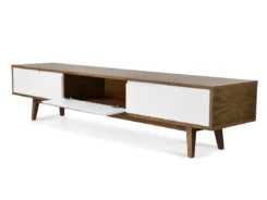 Alternative view of Scandinavian Lowline TV Entertainment Unit - Walnut 2.1m