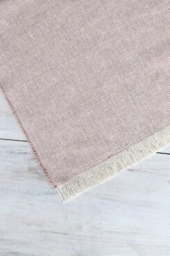 Table Runner Fringed Blush 150cm x 45cm