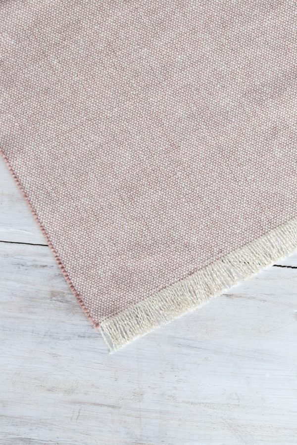 Table Runner Fringed Blush 150cm x 45cm