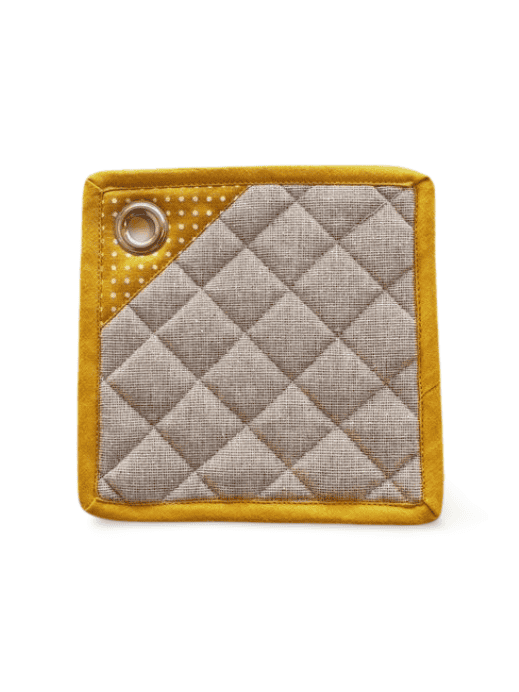 Pot Holder Cotton Mustard