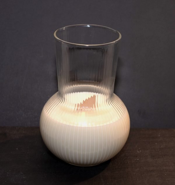 Ribbed Vase Candle