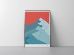 Abstract Print Norwegian Mountain