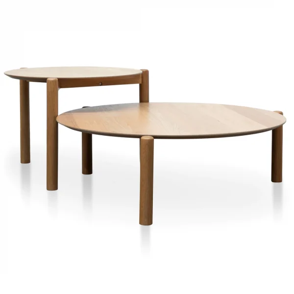 Nest of Coffee Tables - Natural Oak