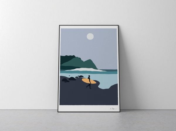 Wall Art Abstract Print Arctic Surf