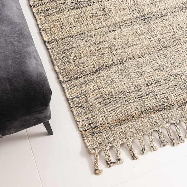 Hand Made Flat Woven Jute Rug - Vegas in Natural - Image 3