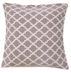 Cushion Cover - Grey & White 50cm x 50cm
