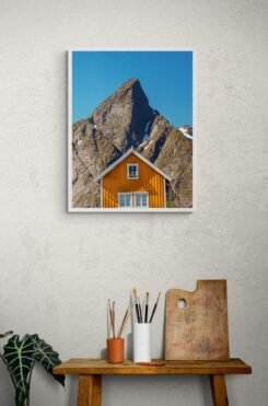 Alternative view of Wall Art Photography Gold Hytte - Lofoten