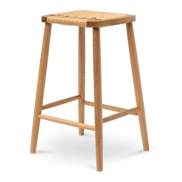 Rattan Bar Stool - Natural 65cm