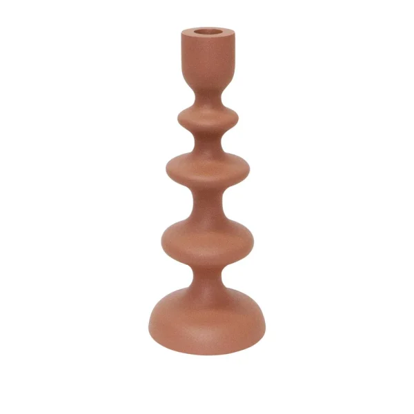 Novo Candle Holder - 10x10x25cm Caramel