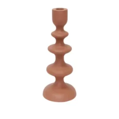 Novo Candle Holder Caramel 10x10x25cm