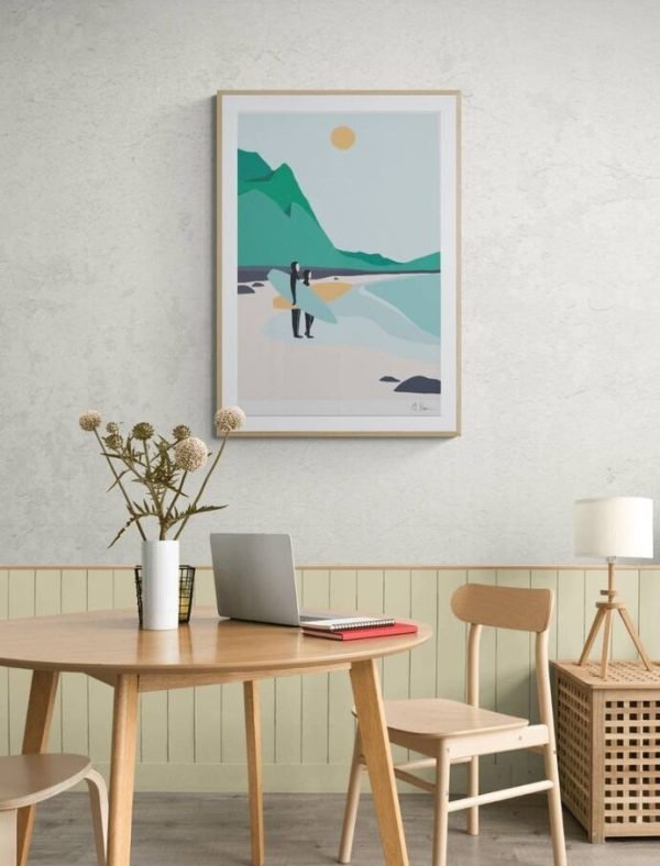 Wall Art Print Surfers in Lofoten - Image 3