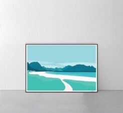 Rambergstranda Abstract Print 50cm x 70cm