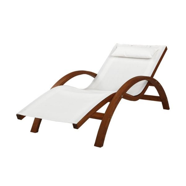 Gardeon Outdoor Wooden Sun Lounge Garden Patio Furniture