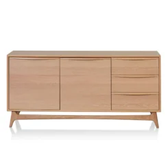 Alternative view of Wide Sideboard Unit with Drawers - Natural Oak