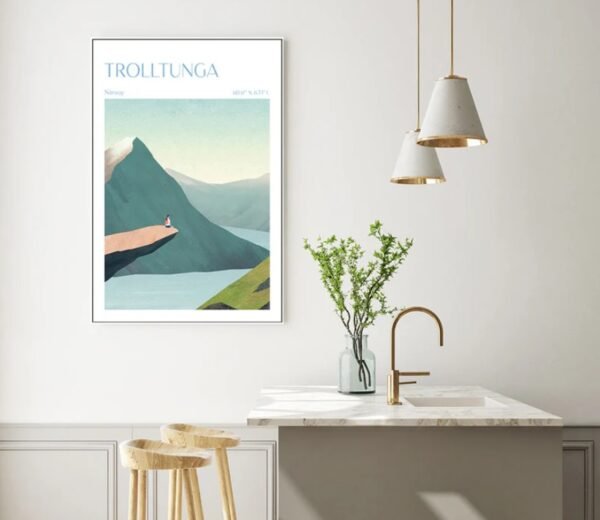 Abstract Wall Art Trolltunga Norway - Image 2