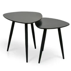 Set of Side Tables - Black