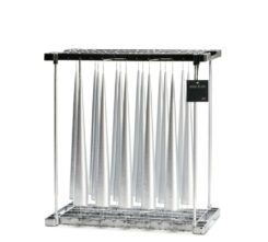 Cone Candle Silver Metallic