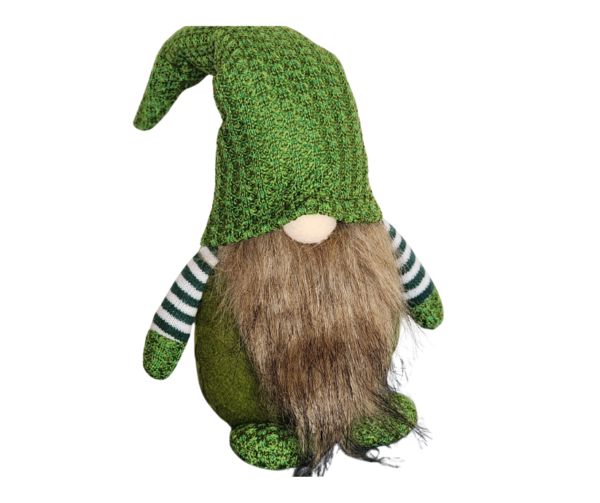 Nordic Christmas Gnome Tomte Nisse Green Hat Standing