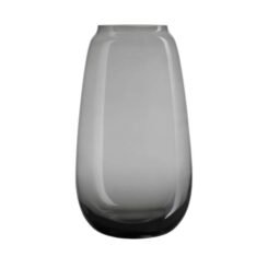 Alternative view of Hand Blown Glass Vase Siccori Smoke Grey