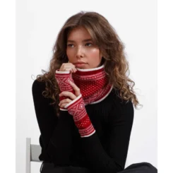 Alternative view of Norlender Wrist Warmer Red