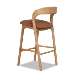 Alternative view of Natural Bar Stool Naxos Tan